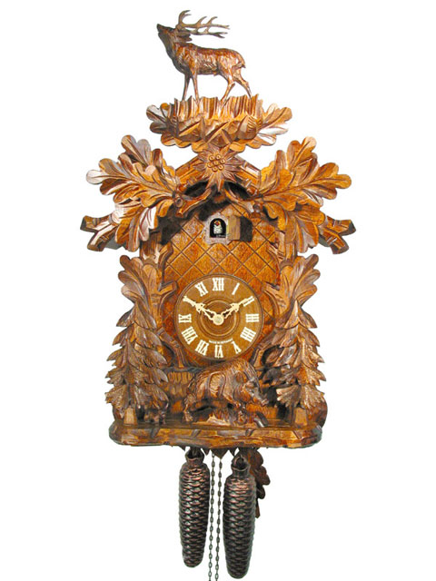 Heavily Carved Cuckoo Clock